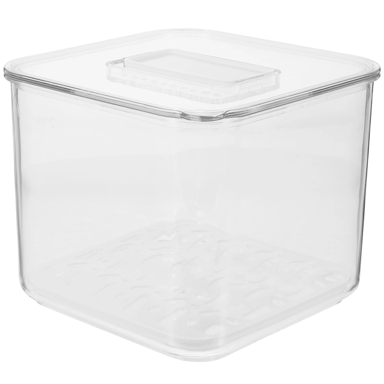 

Large Capacity Food Storage Container Set With Drain Tray Transparent Design For Fridge Organizer Fresh Keeping Refrigerator