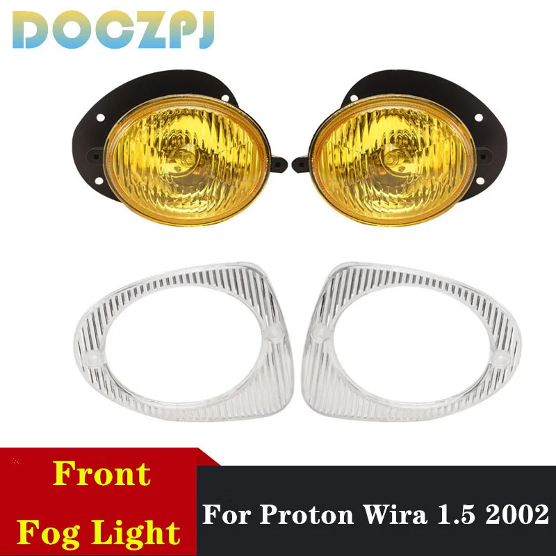 2PCS Car Front Driving Fog Lamp Foglights For Proton Wira 1.5 2002 Additional Fog Light