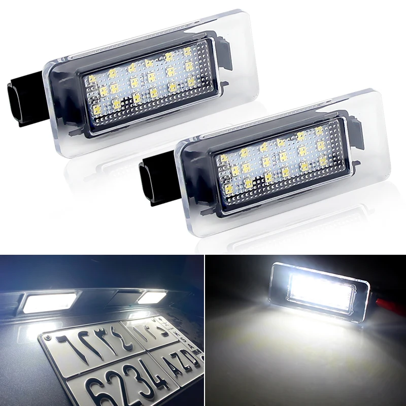 

2Pcs Canbus LED License Number Plate Light Lamp For Nissan Serena C27 Altima Suzuki Landy Dacia Duster