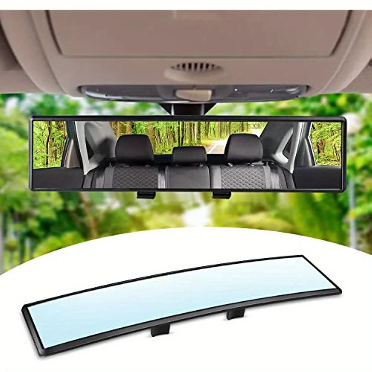 Universal Car HD Wide-Angle Rearview Mirror for Cars Anti-Glare Easy Clip-On Installation Perfect for SUVs & Trucks Amagi 