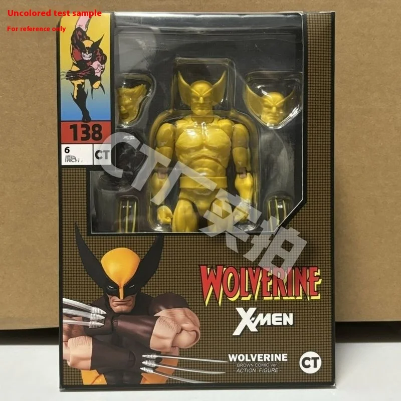 Action Figure Shf New Ct Toys Wolverine Figure Brown Comic Mafex 138 X-Men Anime Figurine Ko Model Statue Toys Christmas Gifts