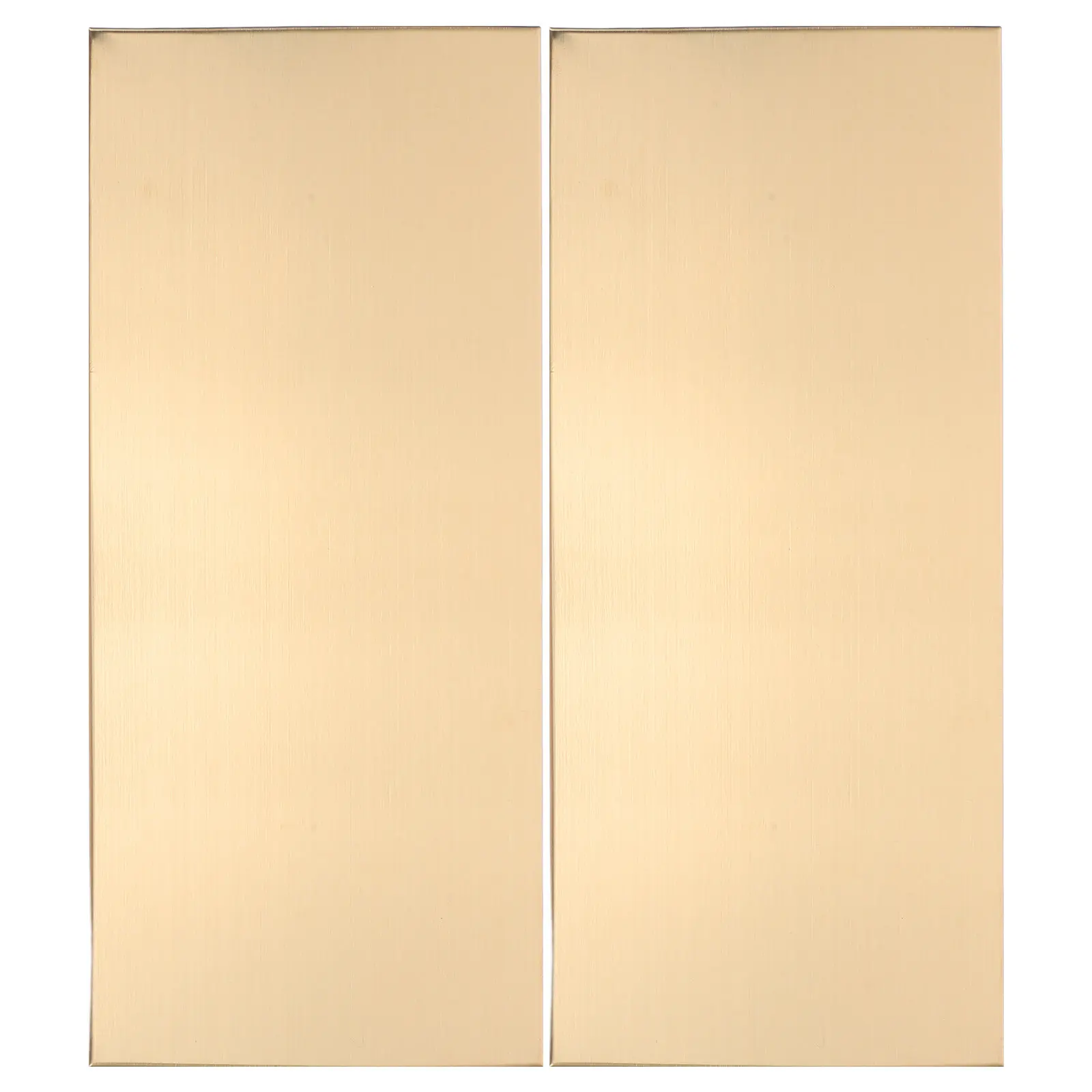 

2Pcs Blank Metal Door Sign Plate 25x11cm Brushed Stainless Steel Self Adhesive Mounting Engravable Name Plate for Office Room