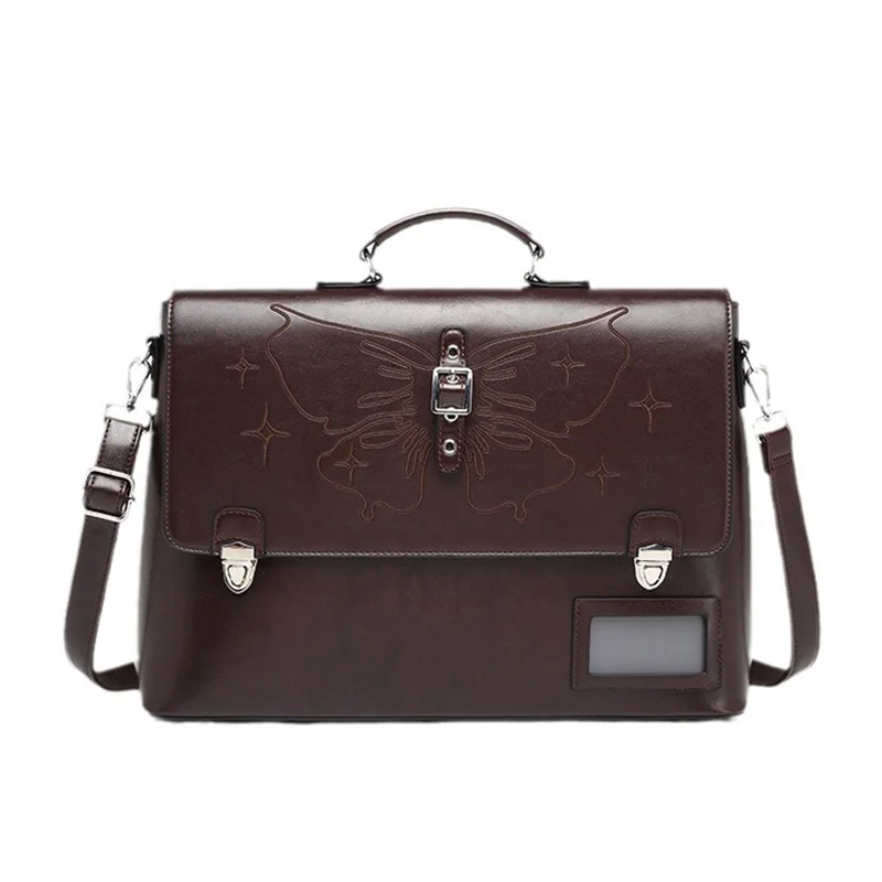 japanese-handheld-schoolbag-women's-backpack-luxury-genuine-leather-briefcase-jk-uniform-bag-second-layer-cowhide-crossbody-bag