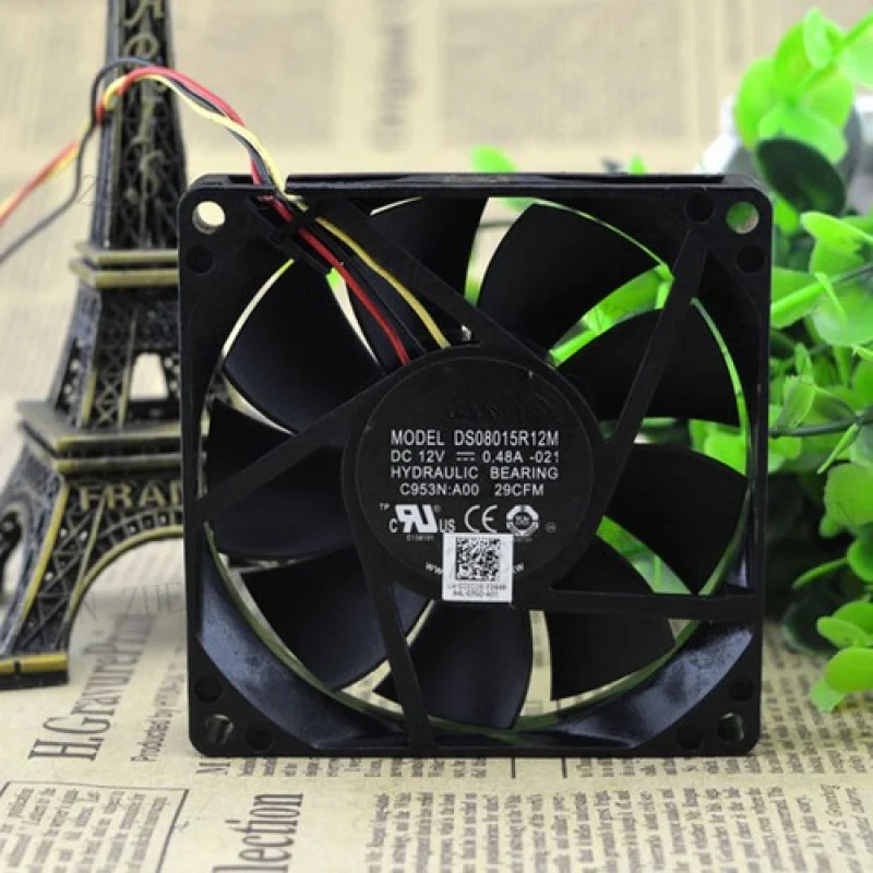 Y    1PCS New  for AVC DS08015R12M DC12V 0.48A 3-Pin Cooling Fan # QW.