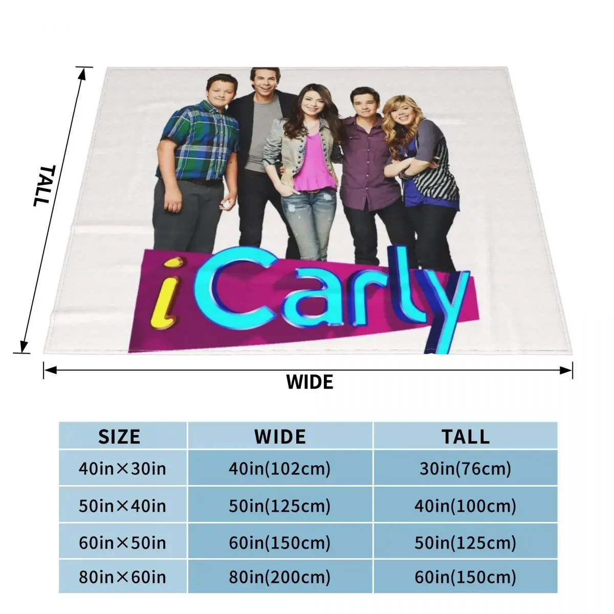 ICarly Nice friends Throw Blanket For Decorative Sofa blankets and throws Decorative Sofa Softest Blankets