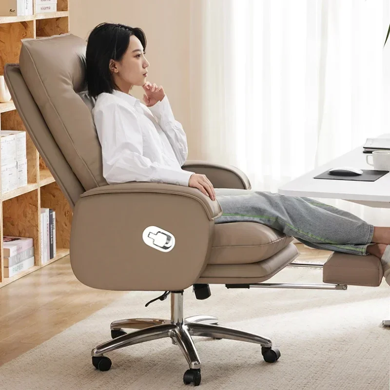 Office Chairs Bedroom Chair Leather Player Relaxation Armchair Computer Portable Swivel Desk Rocking Nordic Chiffon Mesh Makeup