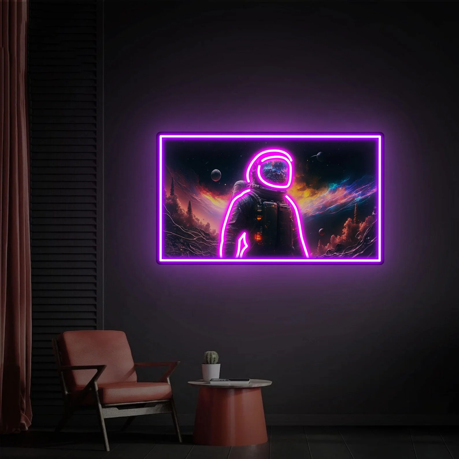 Astronaut Neon Sign,Spaceman LED Wall Art,Custom Game Room Decor,Cool Room Decor,Gamer Room Decor,Space Neon Sign,Christmas Gift