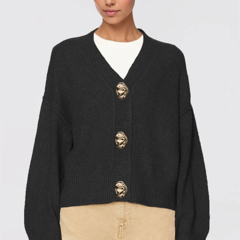 MsChuh Women Cardigan Winter Clothes Woman Pull Femmes Comfortable Jumper Casual Simple Style All-match Temperament Daily Button 6