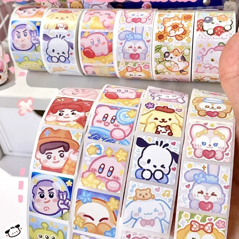 

Sanrio Children's Cartoon Stickers Cute Baby Rewards Waterproof Student Pocket Stickers Gift Packaging Decorative Stickers