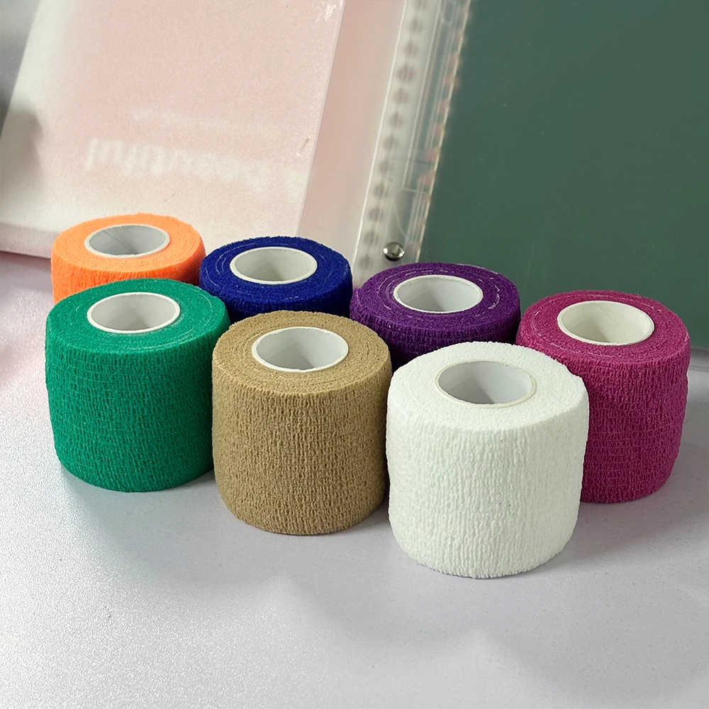 1 Roll 4.5m Blue Waterproof Bandage First Aid Kit Security Self-Adhesive Elastic Bandage Emergency Survival Kit