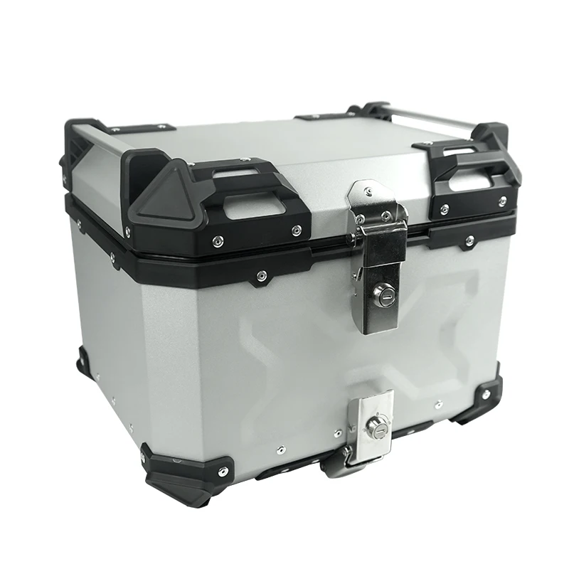 

Factory Hot Selling 45L-X Silver. Carrier Box Aluminum Alloy Top Box for Motorcycle Tail