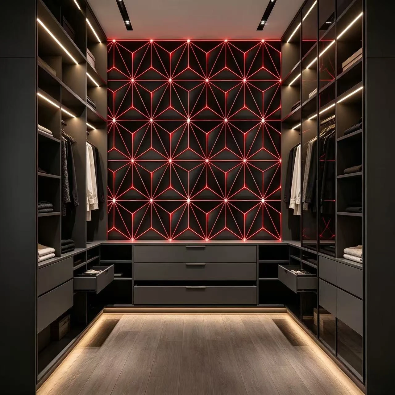 1 Roll of Geometry Self-adhesive Wallpaper Suitable for Countertops Cabinets Vinyl Film Wall Furniture Home Decoration Stickers