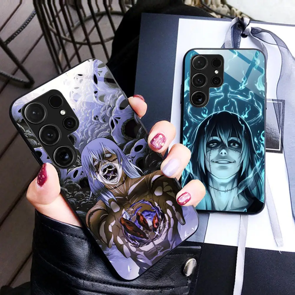 JJK Mahito Handyhülle für Samsung Galaxy S26 S25 S24 S23 S22 S21 S20 Note20 Plus FE Ultra Glas-Schutzhülle