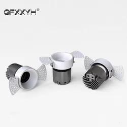 Recessed Anti Glare COB Downlights 5W 7W 10W 12W 15W 18W 24W Dimmable LED Ceiling Spot Lights Background Lamps Indoor Lighting