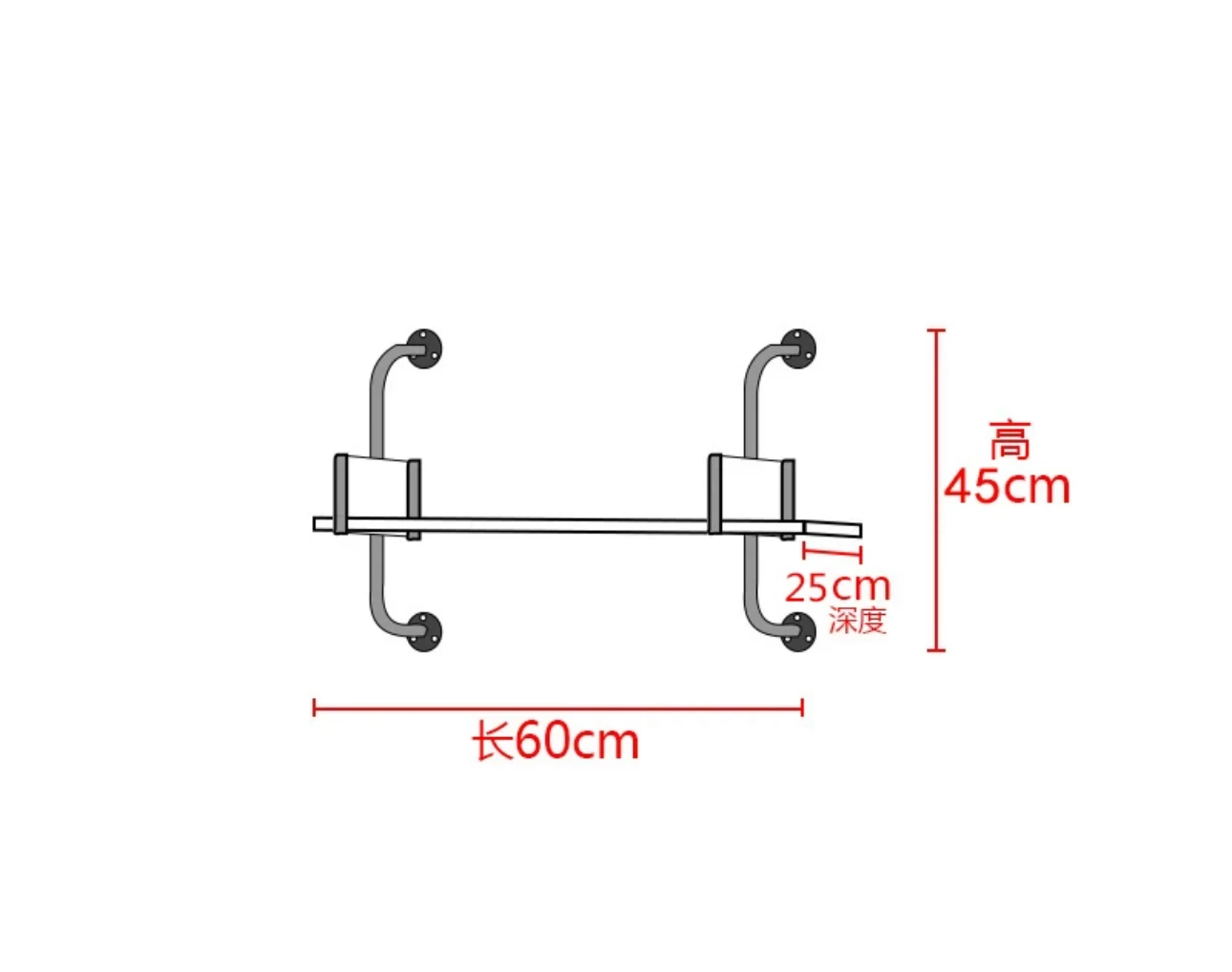 Wall rack beauty nail shop wall display rack wall bookshelf multi-layer storage rack flower rack has strong bearing capacity.