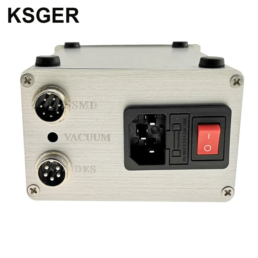 KSGER 2 in 1 stazione di saldatura T12 STM32 OLED essiccatore d\'aria fai da te 9501 manico in lega di alluminio pistola ad aria calda stazione di