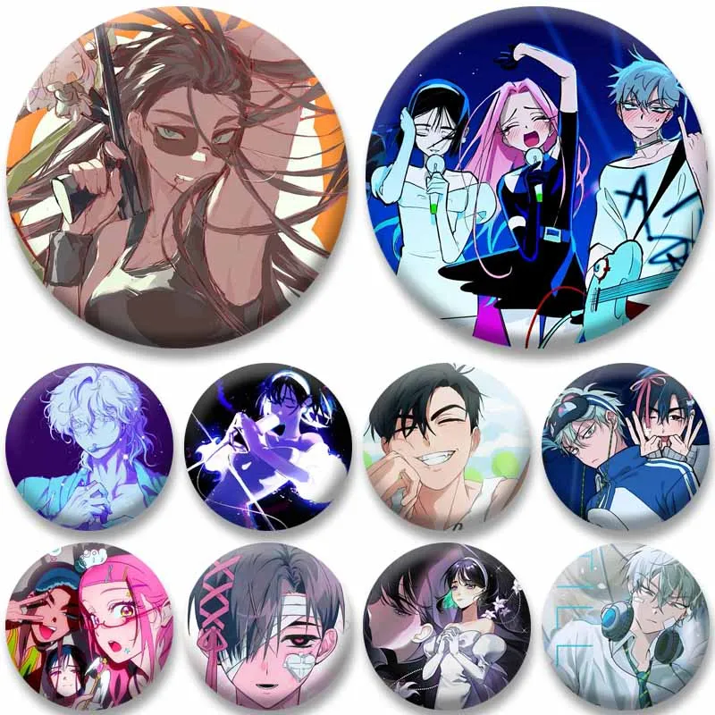 Hot Anime Alien Stage Plastic Brooches Till Ivan Luka Hyuna Cartoon Badge Lapel Pin Bag Clothes Shoes Jewelry Accessories Gifts