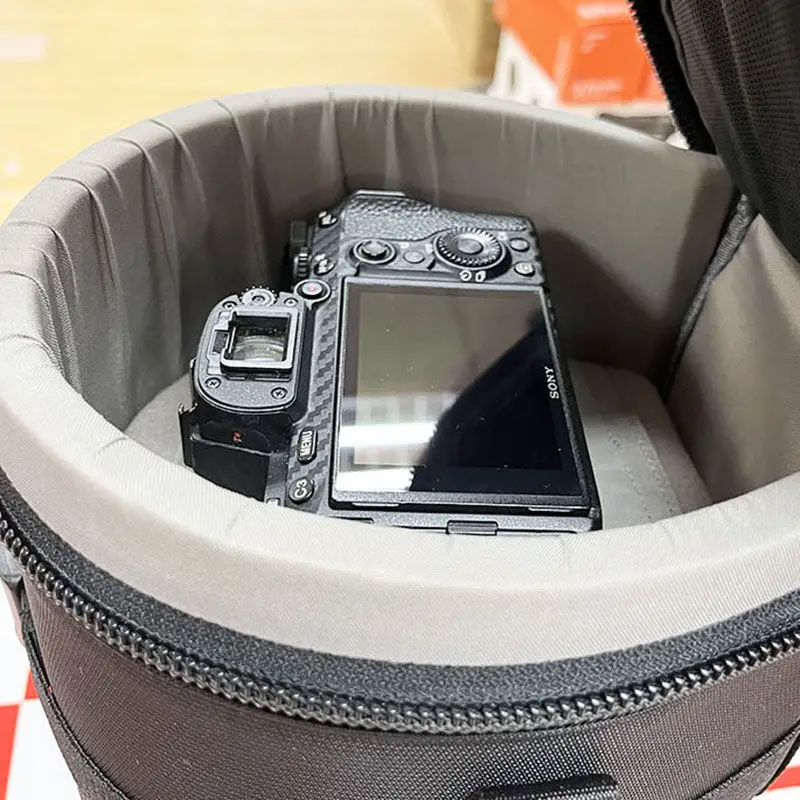 Dla 200-600 E Sony Port 150-600 Torba na butlę teleobiektywu Zagęścić bezsymiczną rurkę obiektywu Gruby wyściełany futerał ochronny do