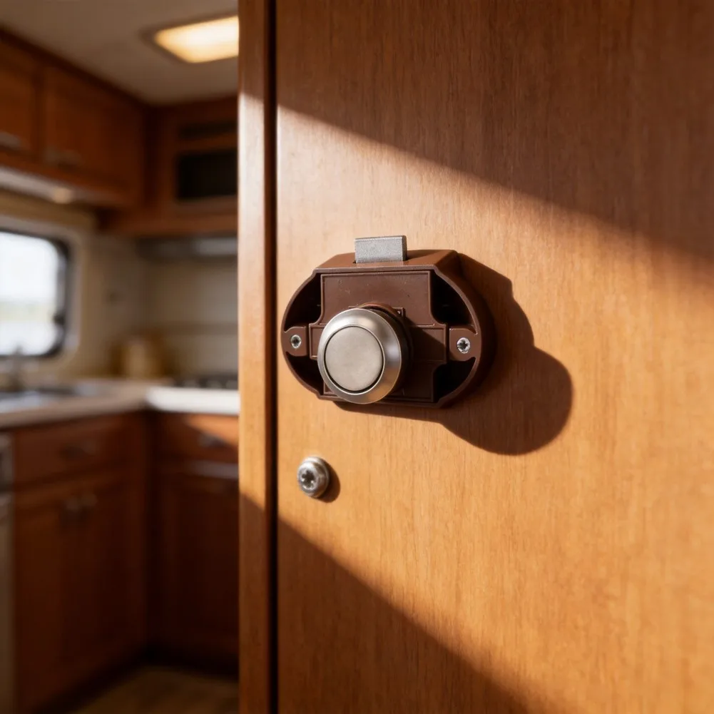 Push Button Latch For Drawer Cabinet Cupboard Door Designed For RV For Motorhome Yacht Boat And Furniture Doors