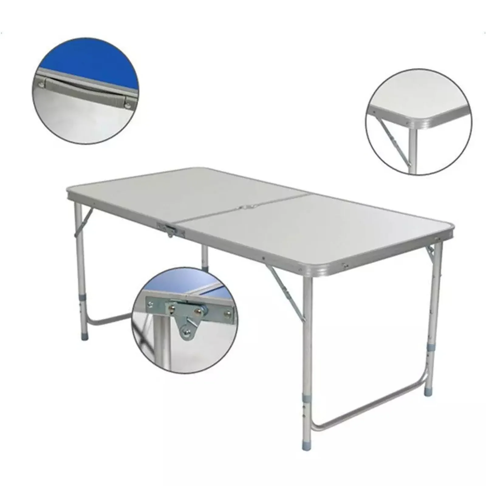 4ft Aluminum Camping Folding Table Portable Office Camping Picnic BBQ Outdoor