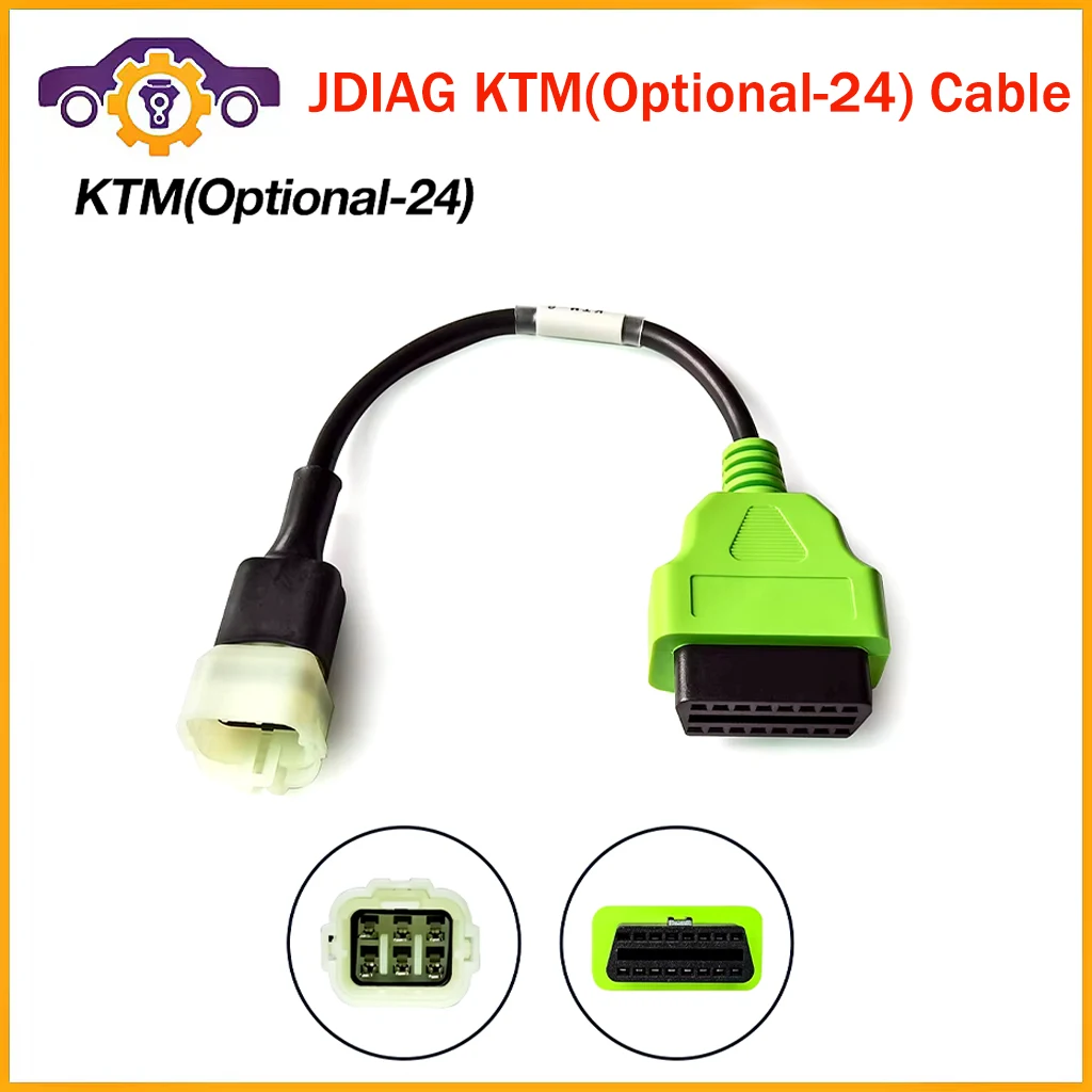 

OBD2 KTM 6 Pin Optional Adapter Cable For Motorcycle Diagnostic Scanner Code Reader For KTM Moto OBD2 OBD Connector