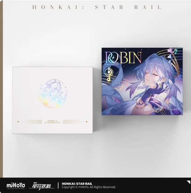 Anime Honkai: Star Rail Robin Cosplay In-ear Wireless Earphone Touch Control Bluetooth Headphones Student Comic Gift