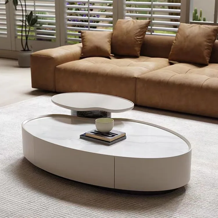 

Italian mango coffee table combination modern simple small apartment living room l creative super stone crystal tea table