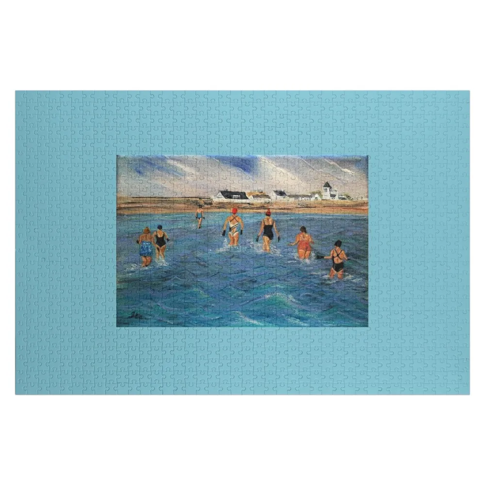 

Winter Swimming . Jigsaw Puzzle Animal Name Wooden Toy Wooden Name Photo Puzzle