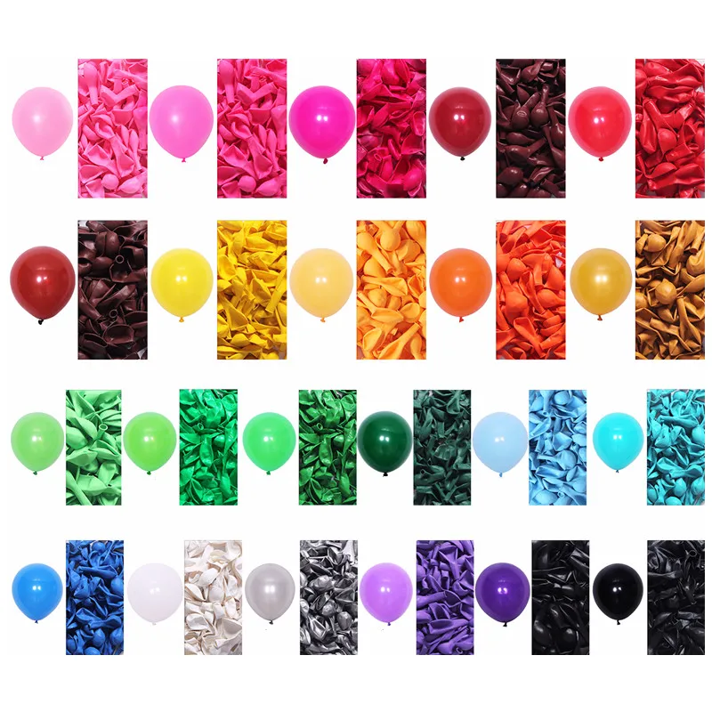 20pcs 10pcs Thickened Standard Colors Round Latex Balloon Birthday Wedding Decoration Party Balloon 10 Inch Ballon Pink Gold