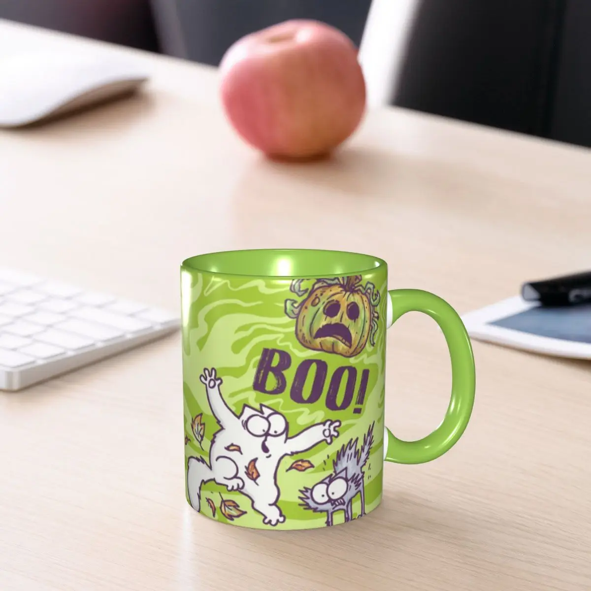 Kubek z motywem kota Simona, akcesoria, prezent dla dzieci, uroczy kubek