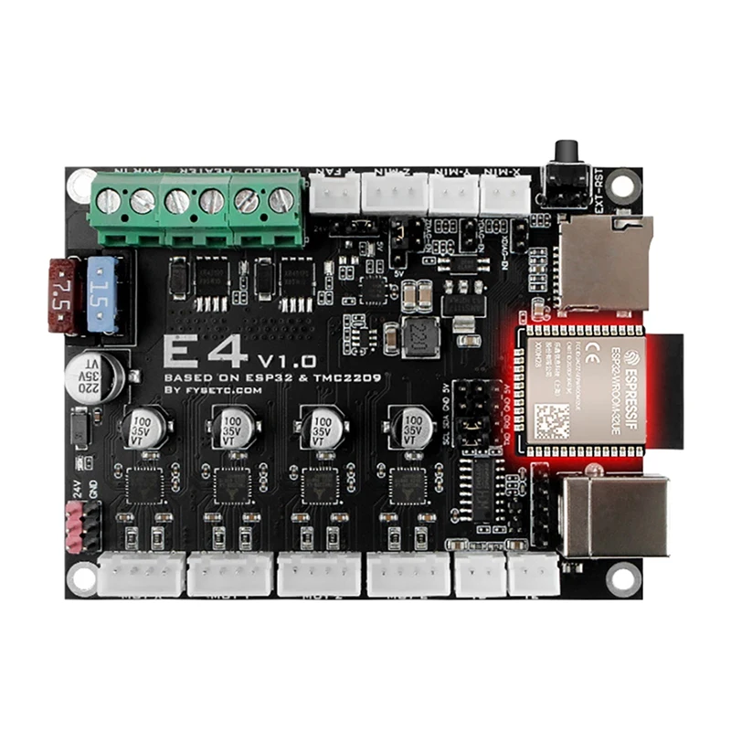 

3D Printer Motherboard E4 V1.0 ESP32 Motherboard Control Board Integrated TMC2209 Driver With WIFI