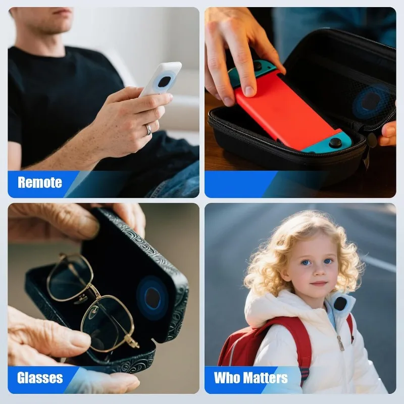 

2025 New-Stick-On Mount Sleeve For For TV Remote Airtag Adhesive Holder Case 4Pcs Airtags For Luggage Bike Car Laptop