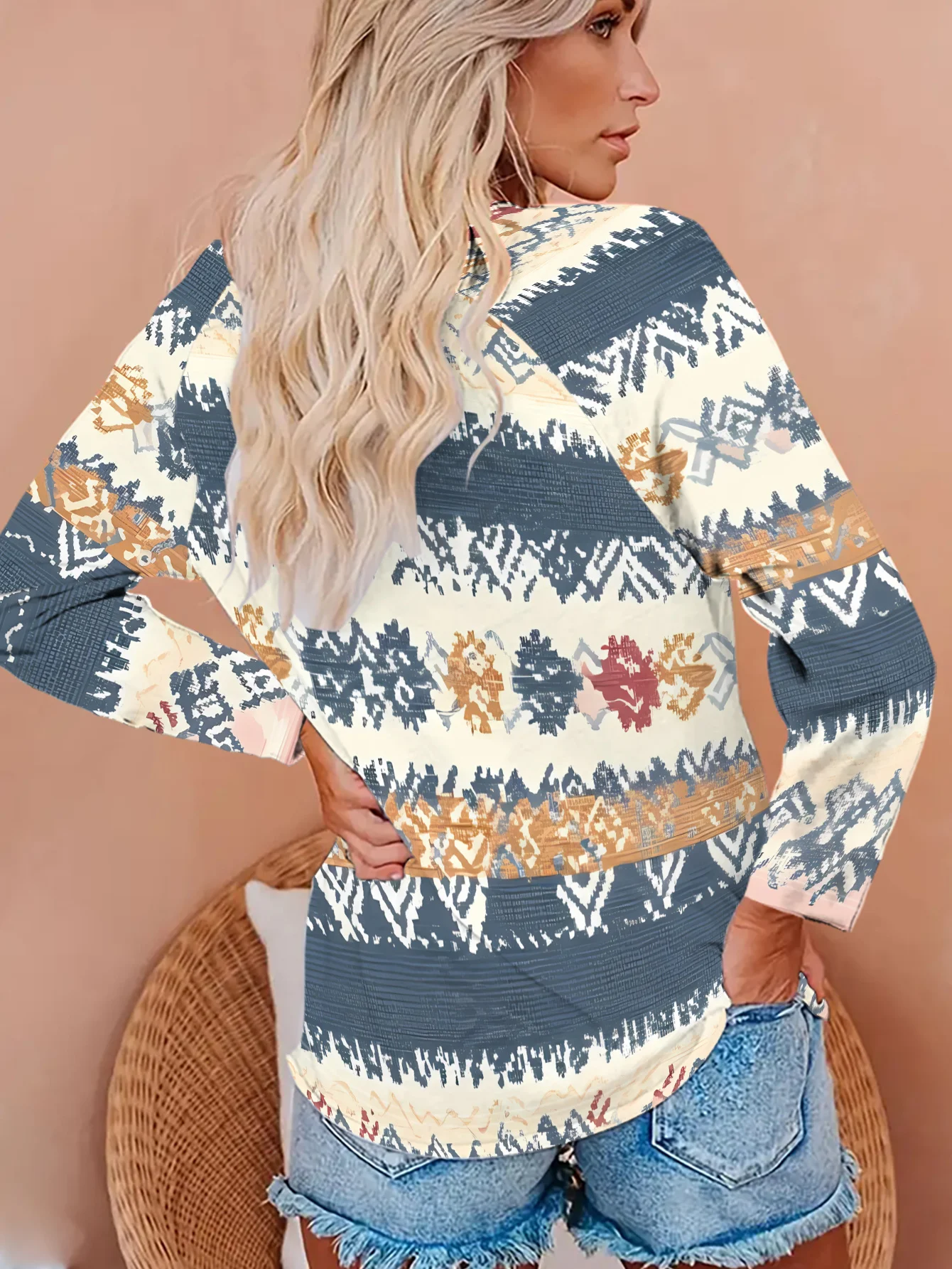 Kadın Tişörtü Aztek Geometrik  - Winter Clothes incelemesi ve fiyatı