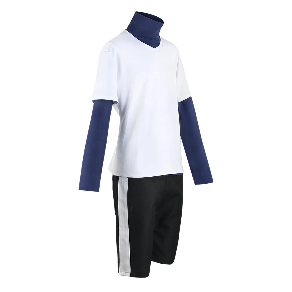 Disfraz de Cosplay de Anime Hunter x Hunter Killua Zoldyck para hombre, conjunto completo de uniforme deportivo, traje de juego de rol para fiesta de Halloween