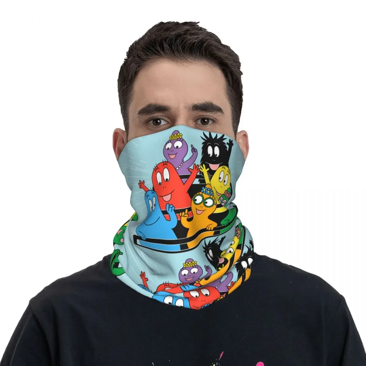 Family Roller Coaster Scarf Neckerchief Neck Face Mask Polyester