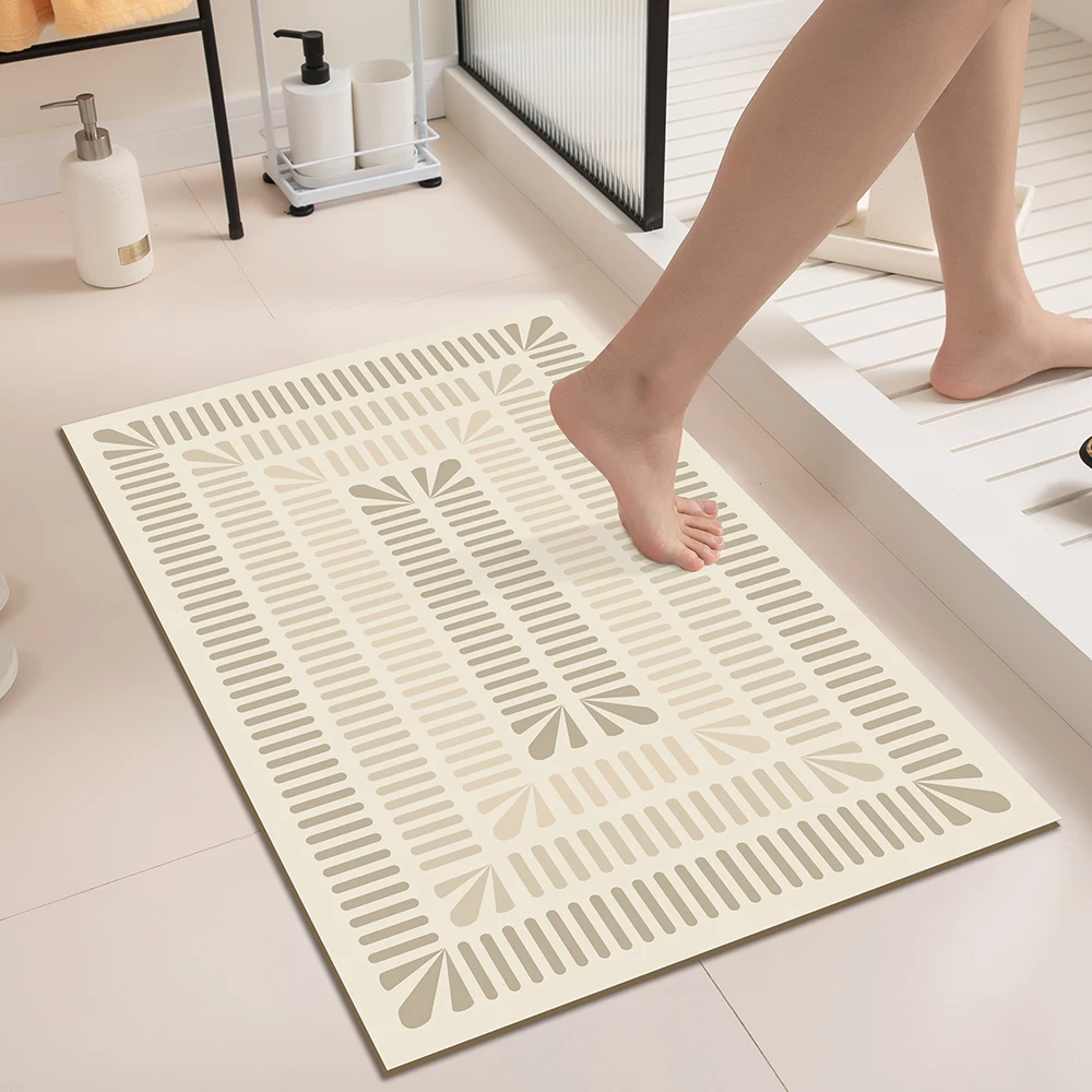 Diatomaceous Earth Bathroom Mat Floor Door Front Mat Decoration Home Bathroom Floor