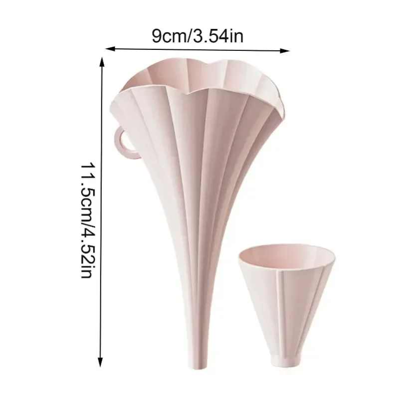 Funnel Collapsible Food Grade Kitchen Oil Filling Container Creative Flower Liquid Dispensing Small Caliber Juice Pourer