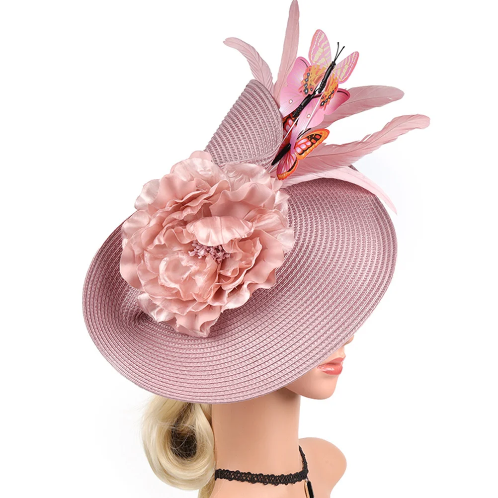 

Женская повязка на голову-чародей для банкета, ткань-бабочка, легкая повязка на голову для свадьбы, дня рождения, вечеринки, аксессуар для волос, повязка на голову-чародей