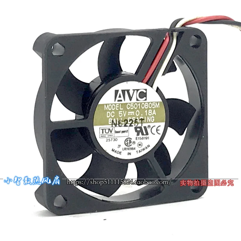 ORIGINAL C5010B05M 5V 0.18A 5010 50*50*10mm KIPAS PENDINGIN BARU RADIATOR
