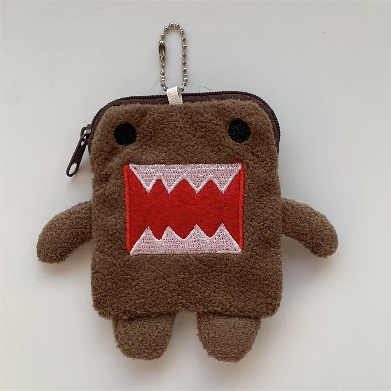 Domo Kun Plush Coin Purse Cute Keychain Wallet Anime Body Mini Small Coin Pouch Case image 2