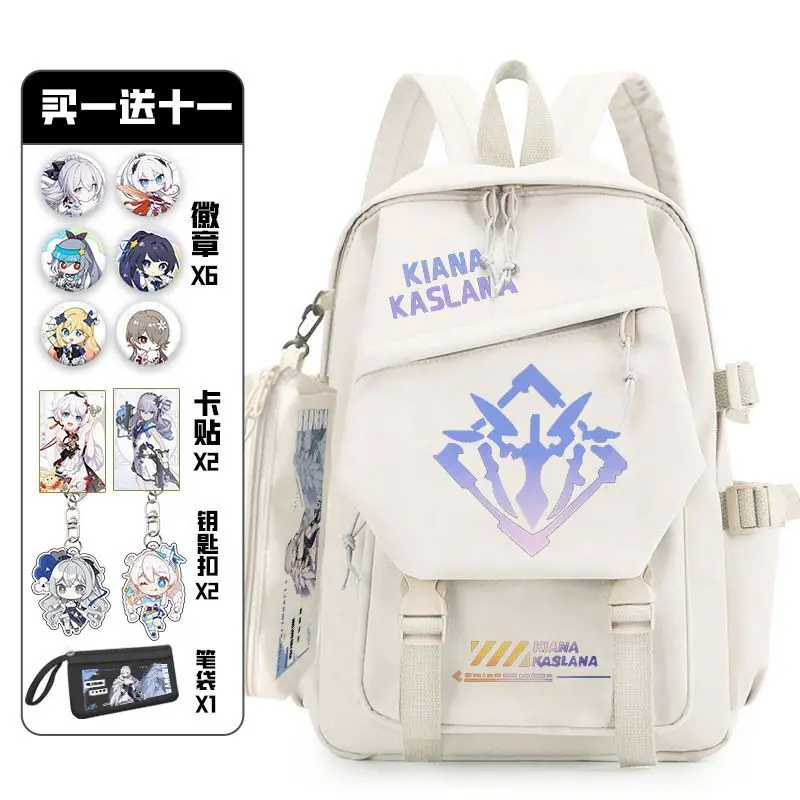 Anime Honkai Impact 3 For Elementary Middle School Students, Grades 3-6, Boys And Girls, Ins Style Korean Version Backpack,