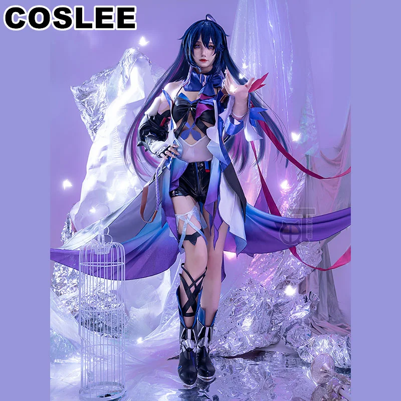 COSLEE Honkai: Star Rail Seele Vollerei Cosplay Costume Game Suit Gorgeous Dress Women Role Play Halloween Party Outfit New