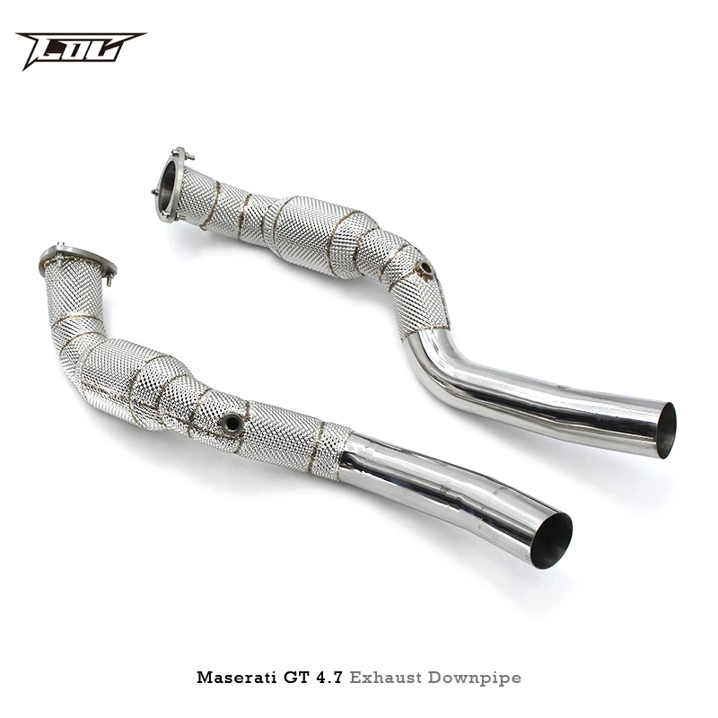 Tubo de escape para Maserati Gran Turismo/GT 4,7 2008-2023 SS304 tubo de bajada de acero inoxidable con tubo de escape catalizador