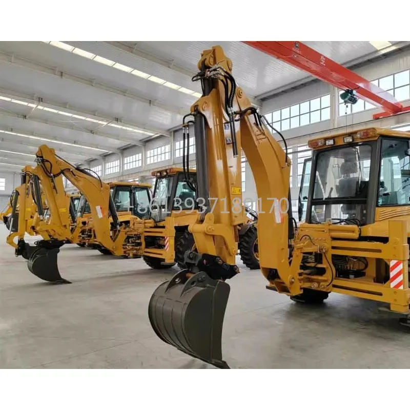 Trator de plástico com retroescavadeira e carregadeira frontal fabricado na China