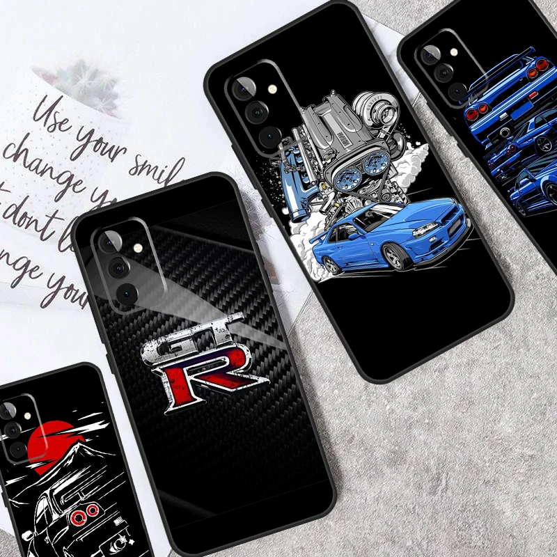 JRM Skyline GTR R34 Case For Samsung Galaxy A14 A24 A34 A54 A53 A33 A13 A52 A32 A22 A12 A71 A51 A15 A25 Coque