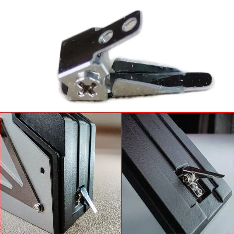 3 Sets metal Simulation Lock for Tamiya 1/14 RC Truck for SCANIA 770S R620 for Volvo FH16 for ACTROS 3363 Car