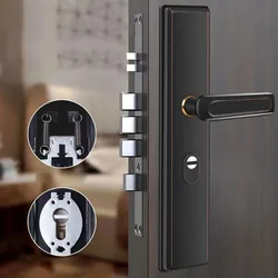 Multi Function  Anti-theft  Entrance Gate Lock plate  Anti-explosion Security Stainless Steel  Widen Lock Handle