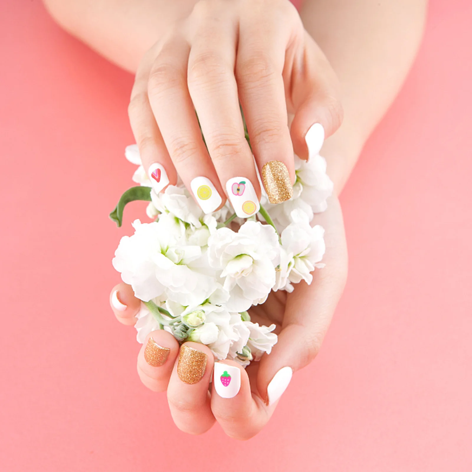 Autocollants d'art en tranches de fruits, pièces de manucure en céramique, décorations d'ongles pour femmes et filles, accessoires pour ongles de fête de mariage, DIY bricolage