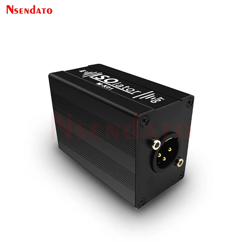 Professional 6.5 XLR Mixer balanced Audio Noise Isolator Signal Isolation Karon XLR 6.35 Male to XLR output for audio systems