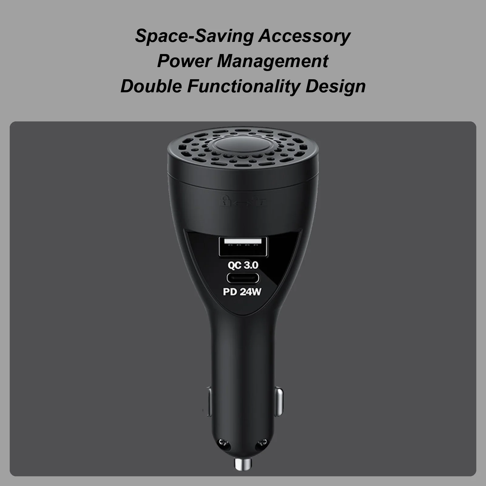 

Car Air Freshener Car Scents USB C Phone Charger Scent Diffuser Adapter Fast Charging 2-Port Odor Eliminator For Most